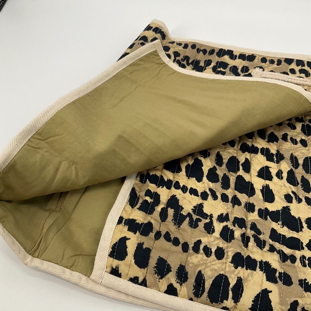Rachel Antonoff Skirt M Leopard Print Wrap Mini Toggle Front Lined Mob Wife NEW - Picture 5 of 15